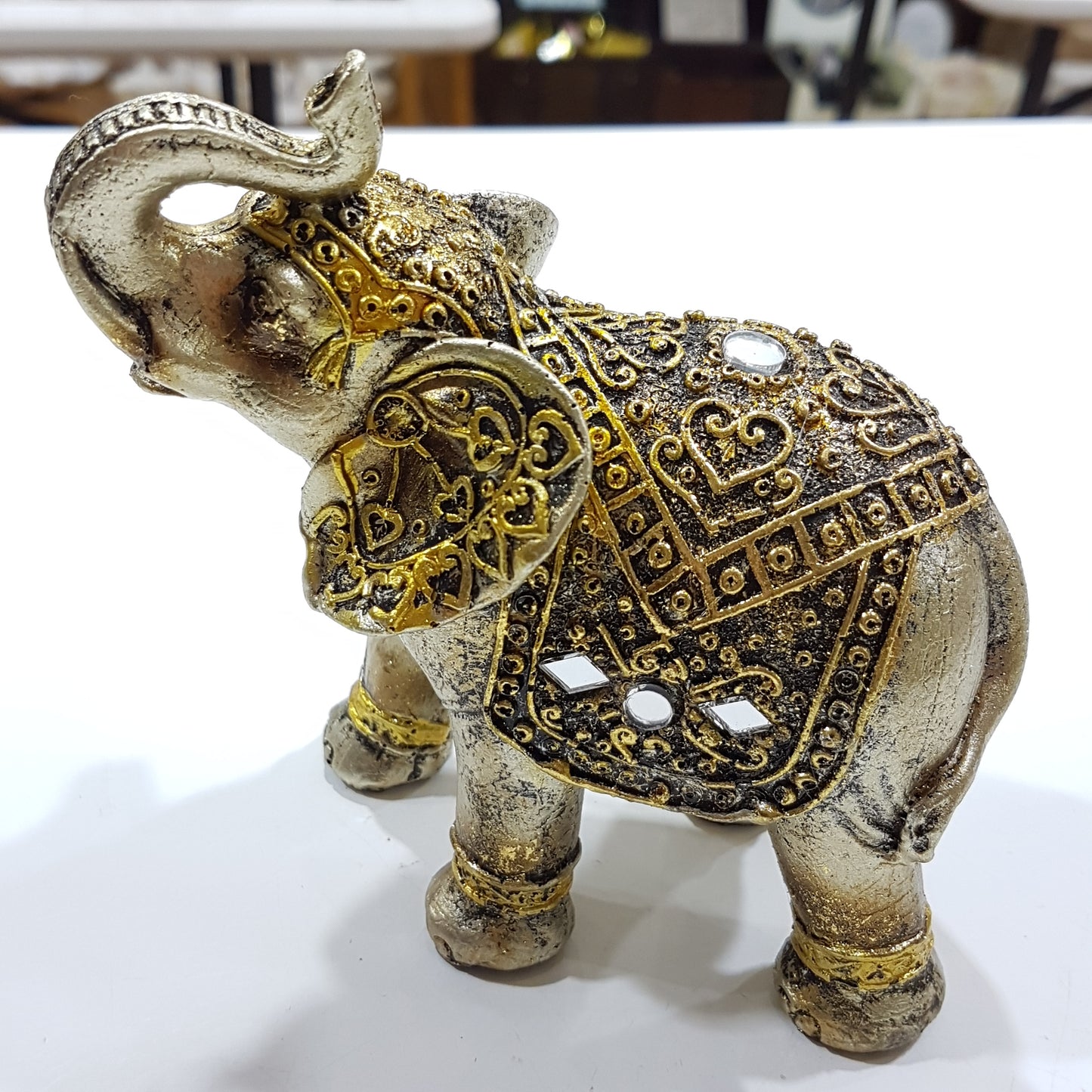 Gold Elephant Ornament