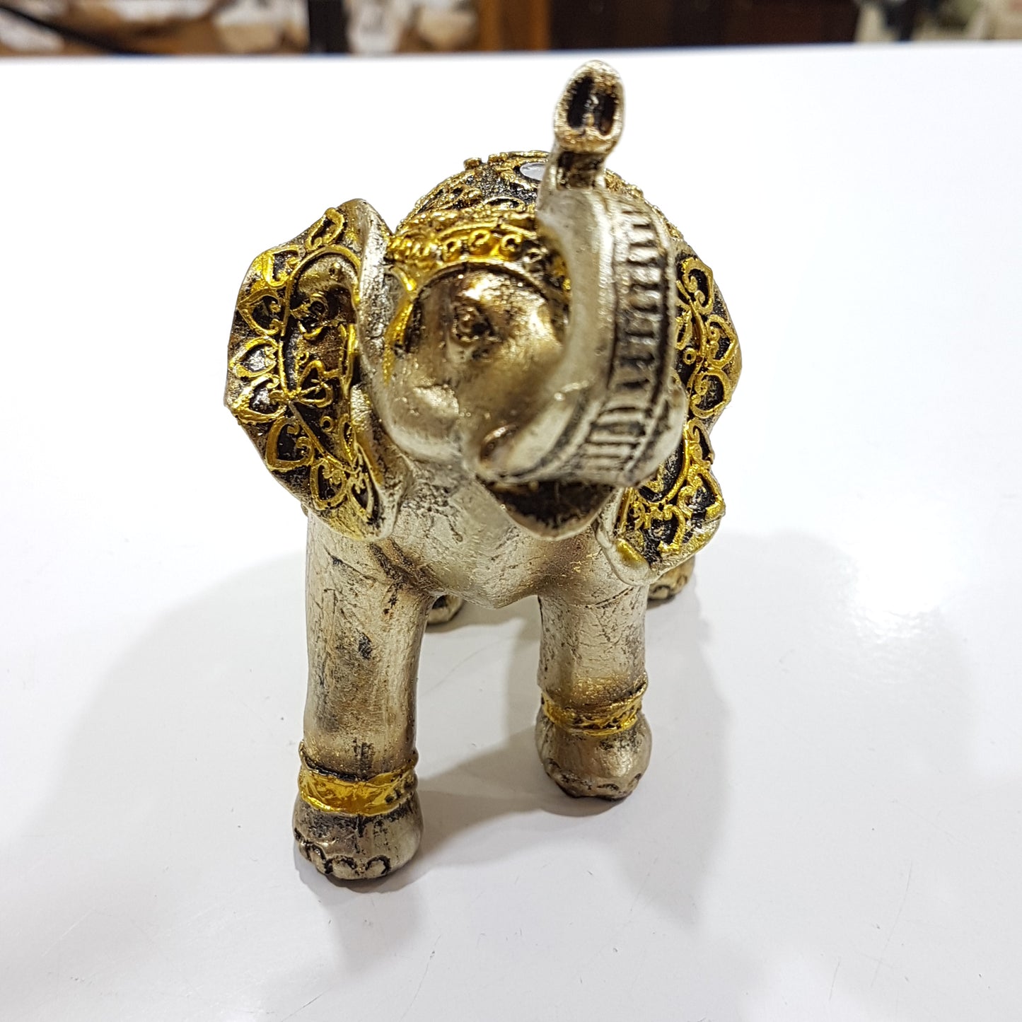 Gold Elephant Ornament