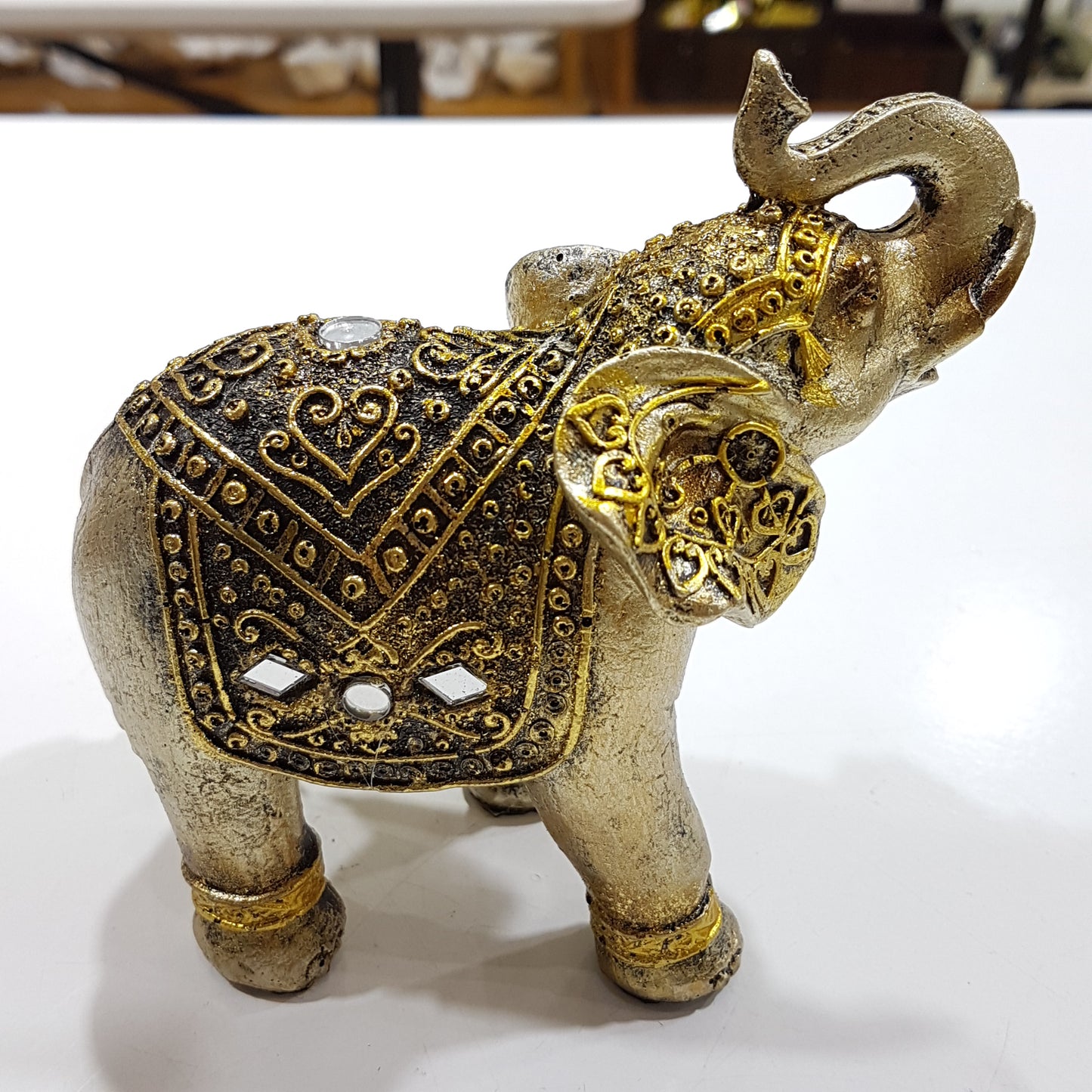 Gold Elephant Ornament