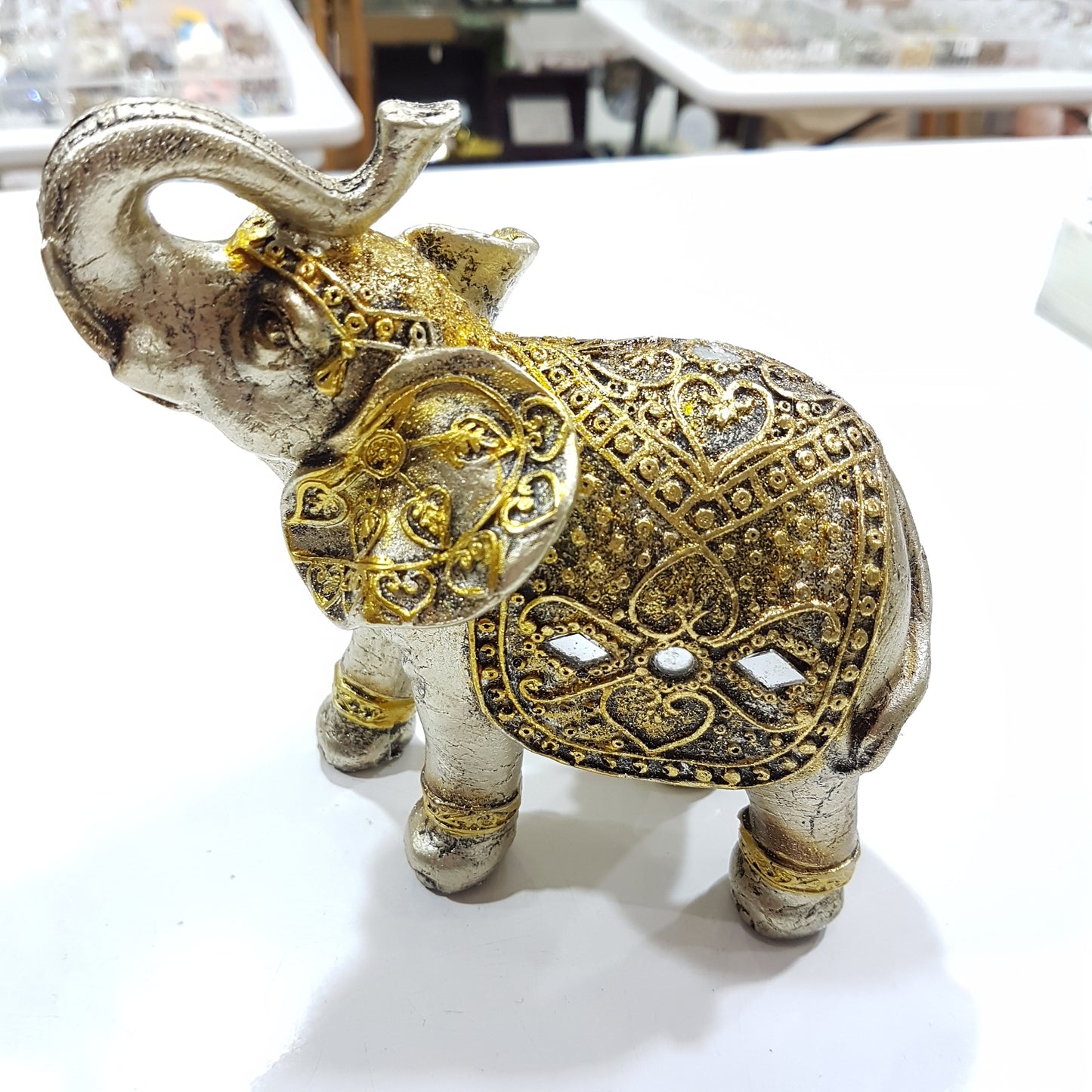 Gold Elephant Ornament