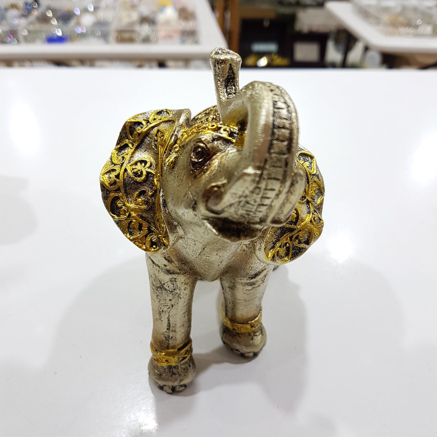 Gold Elephant Ornament