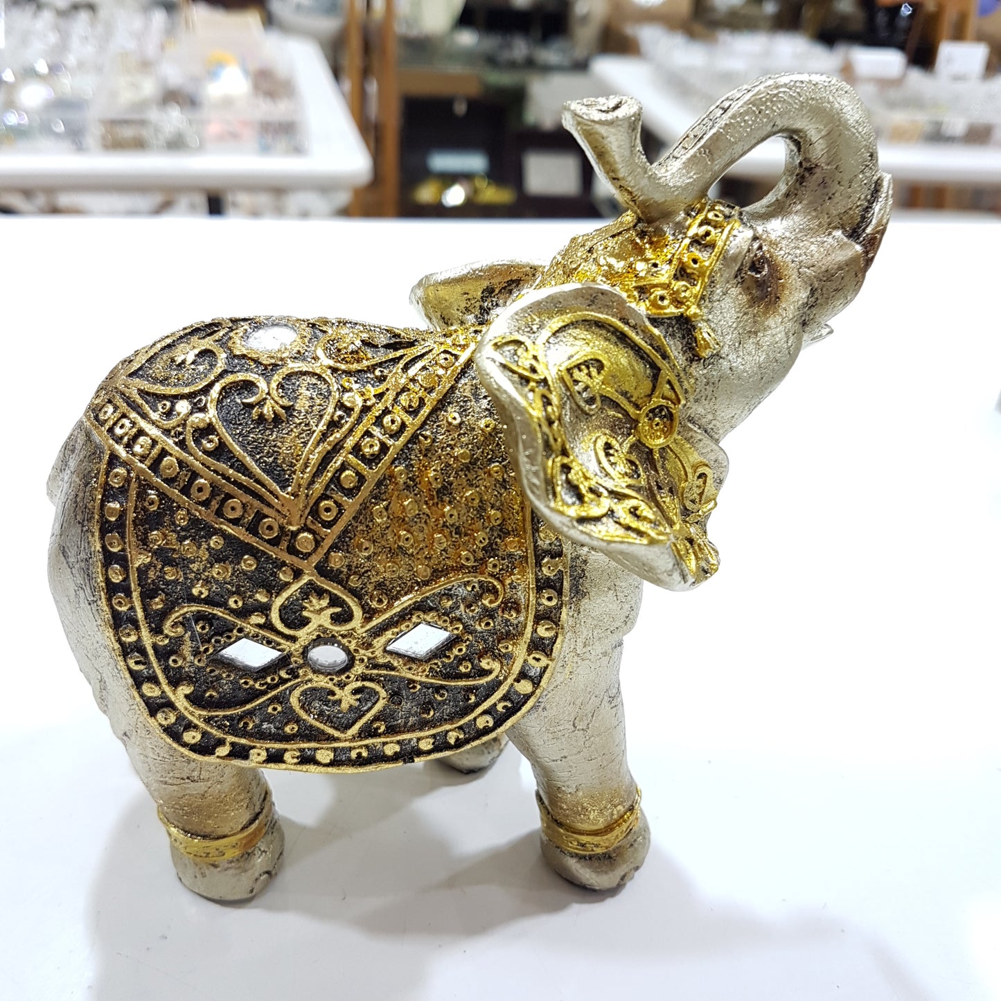 Gold Elephant Ornament
