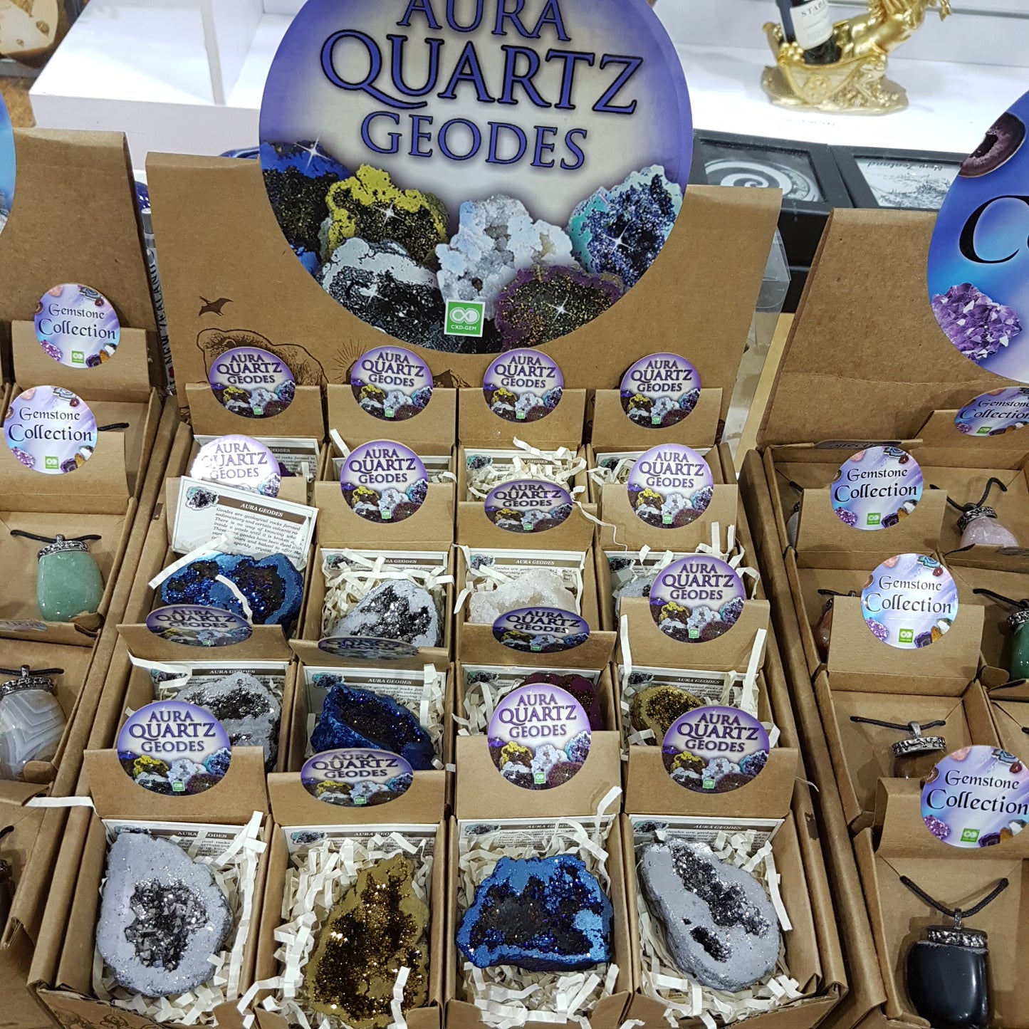 Aura Quartz Geode