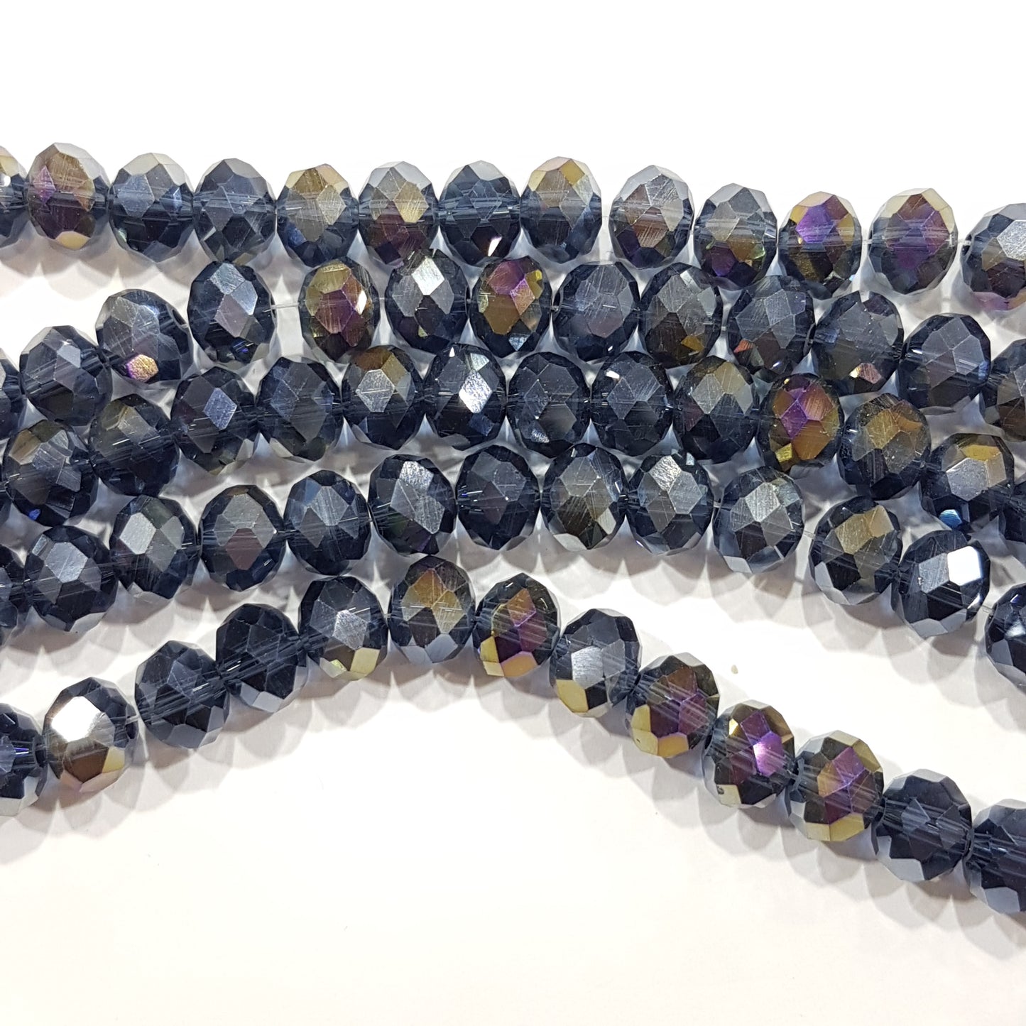 70pc Crystal Rondelle Beads