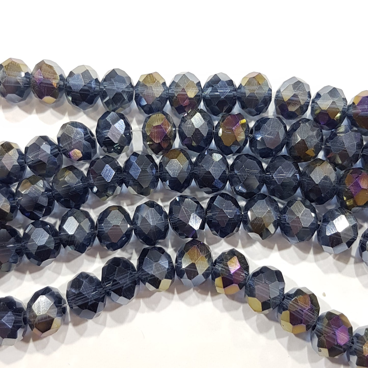 70pc Crystal Rondelle Beads