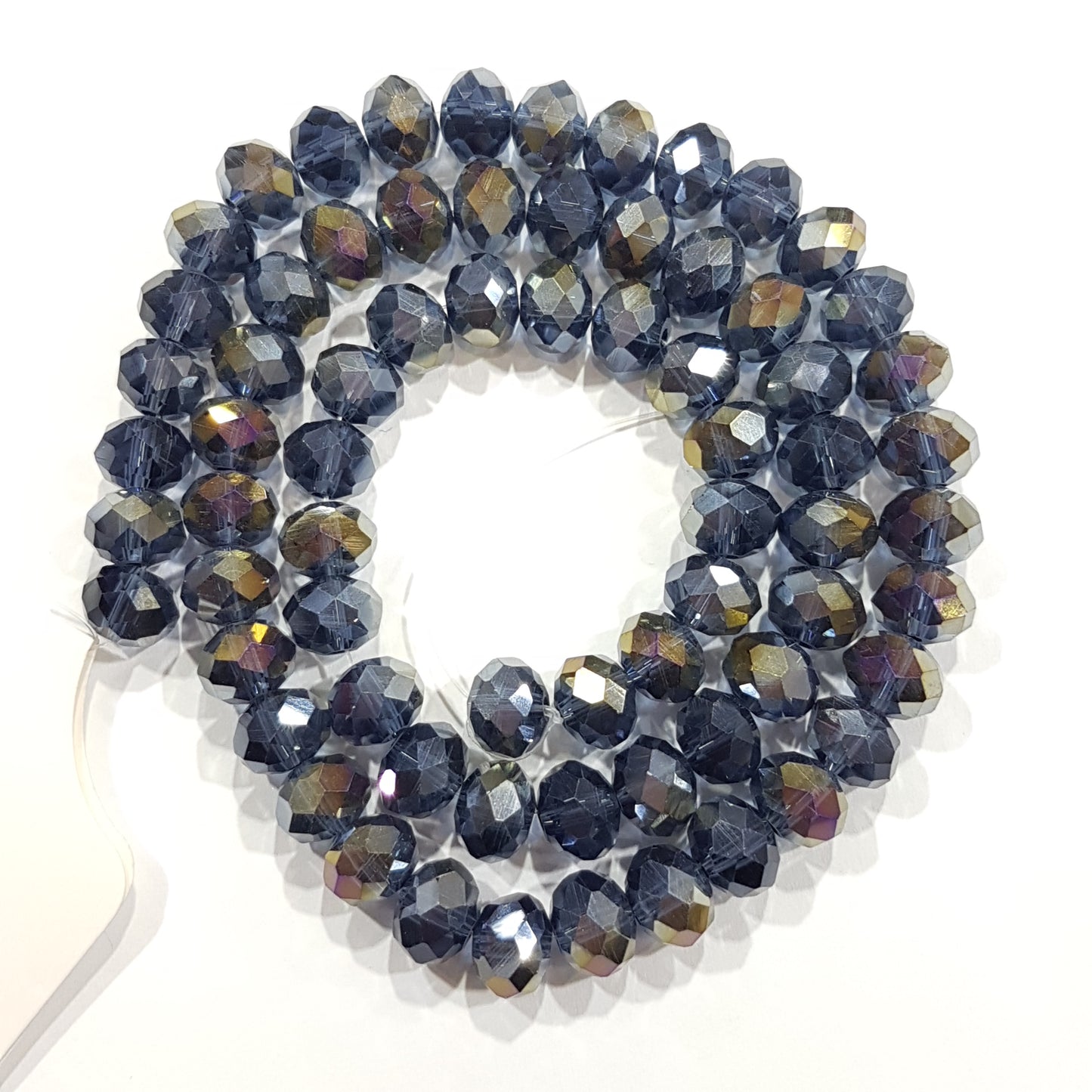 70pc Crystal Rondelle Beads