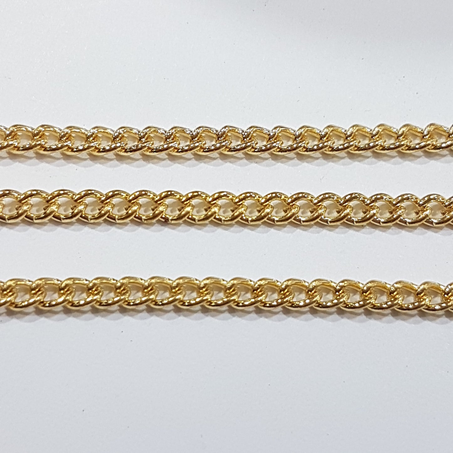 1M Light Gold Curb Chain