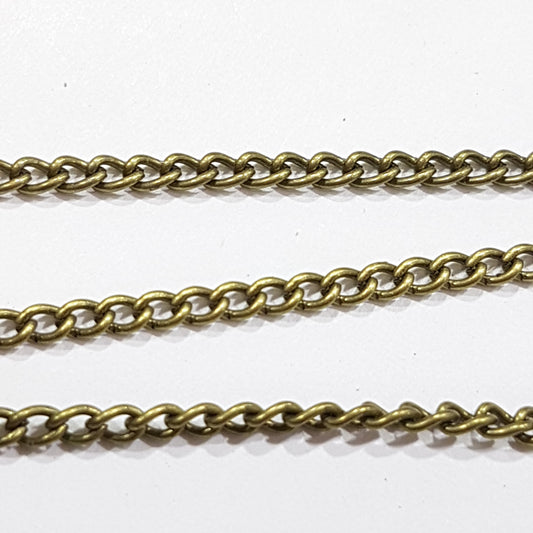 1M Antique Bronze Curb Chain