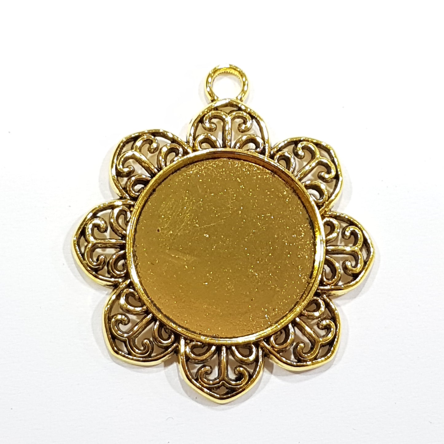 2pc Floral Cabochon Setting