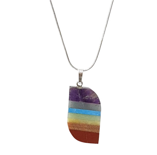 Chakra Gemstone Necklace - Wave