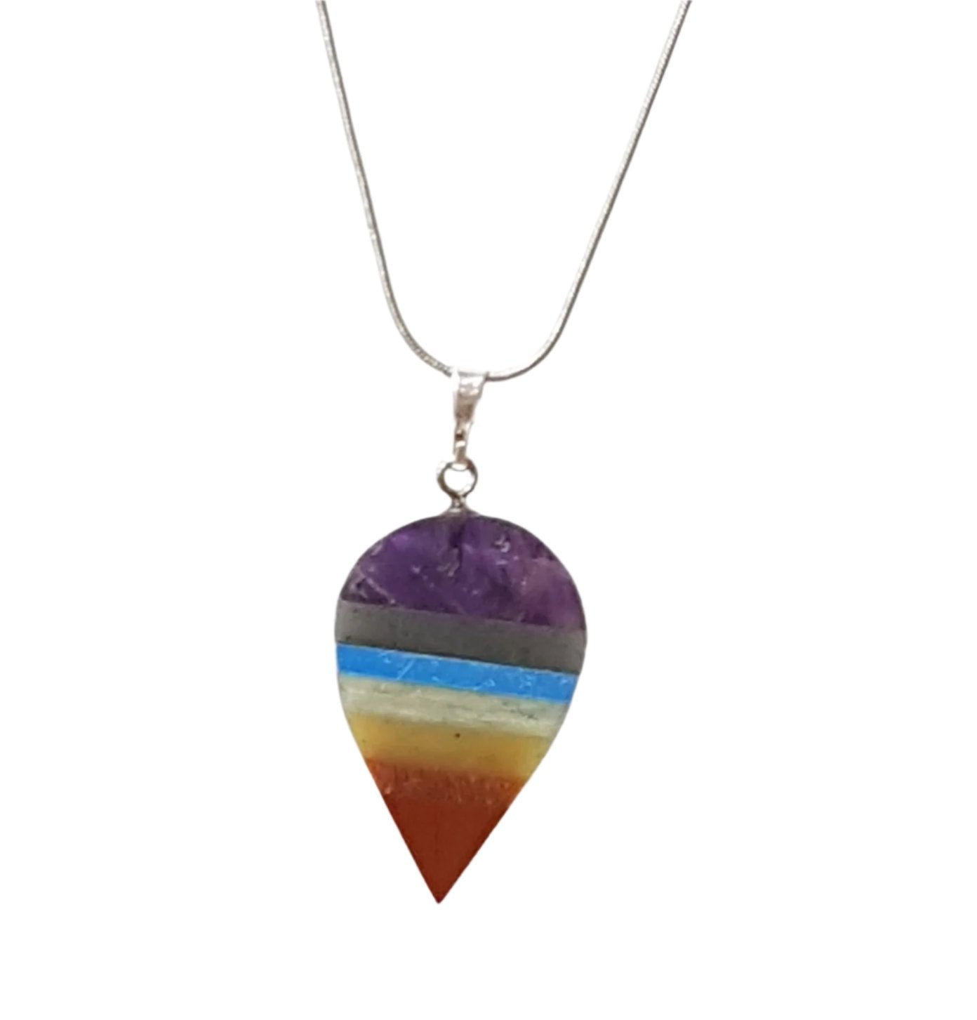 Chakra Gemstone Necklace - Raindrop