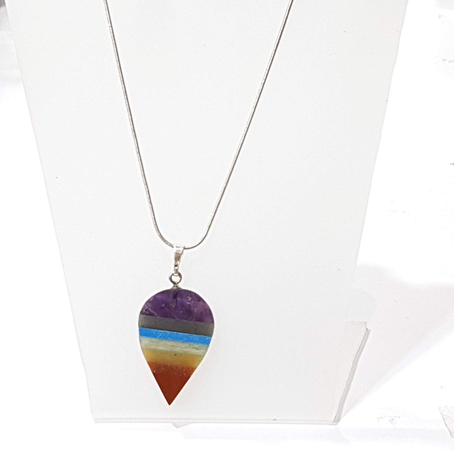 Chakra Gemstone Necklace - Raindrop