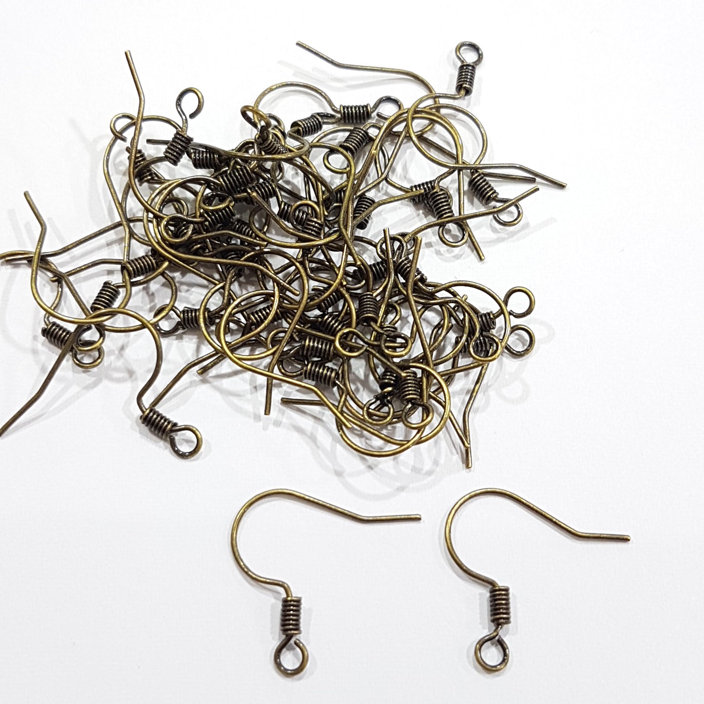 50pc Bronze Earring Hooks