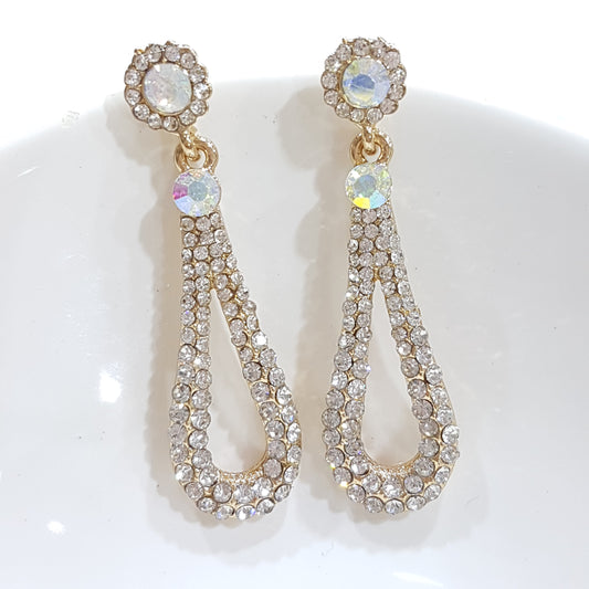 Rhinestone Drop Earrings