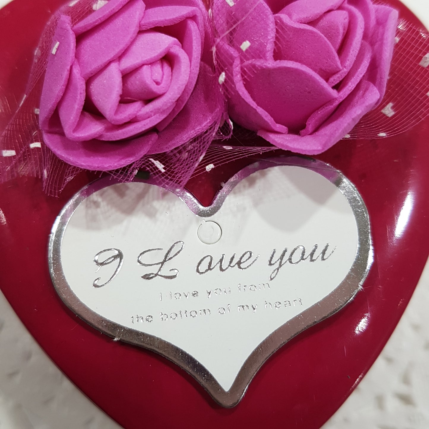 Fuchsia Heart Tin
