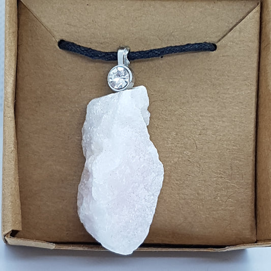 Pink Aragonite Gemstone Necklace