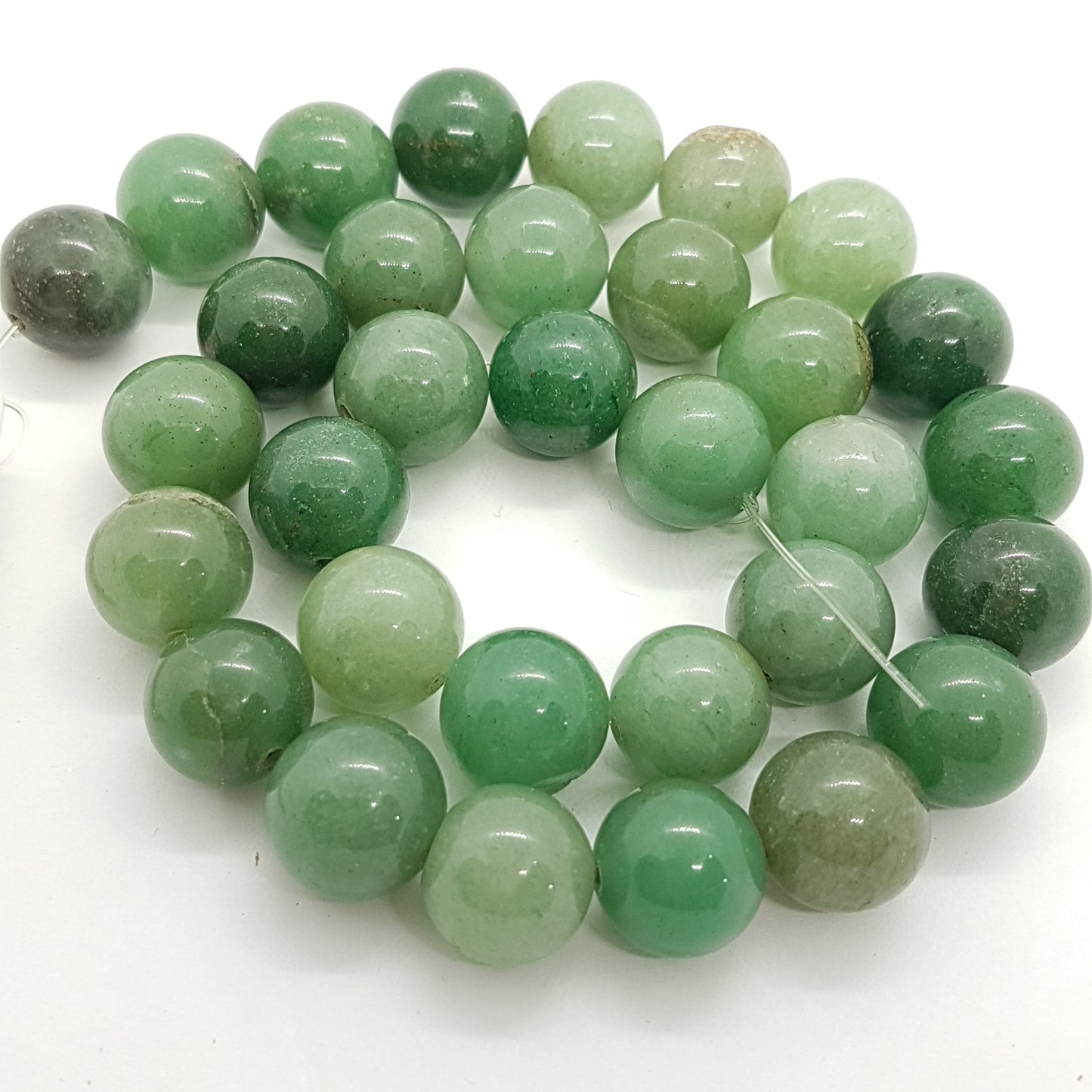 12mm Green Aventurine Gemstone Beads