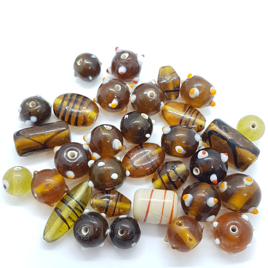 100g Brown Lampwork Mix