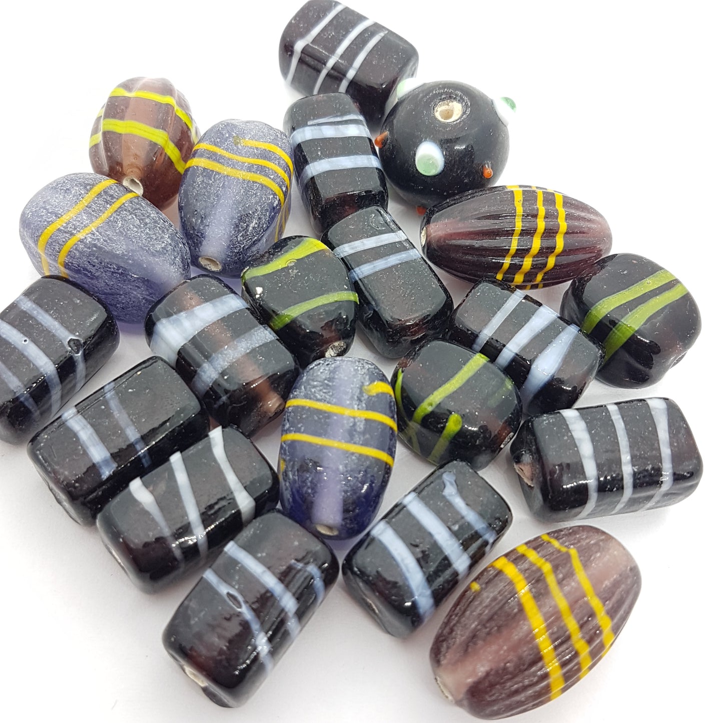 100g Purple Lampwork Bead Mix