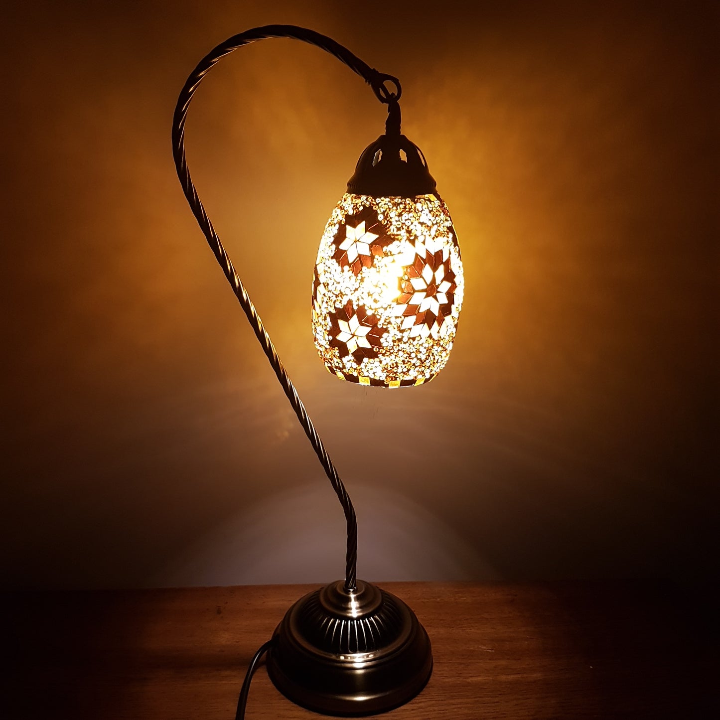 Turkish Mosaic Swan Lamp