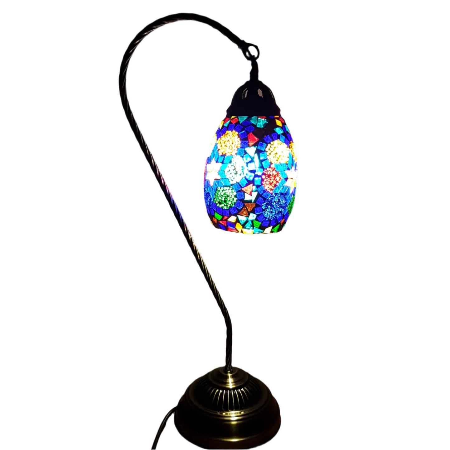 Turkish Mosaic Swan Lamp