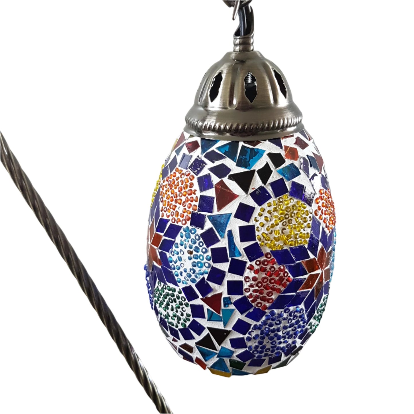 Turkish Mosaic Swan Lamp