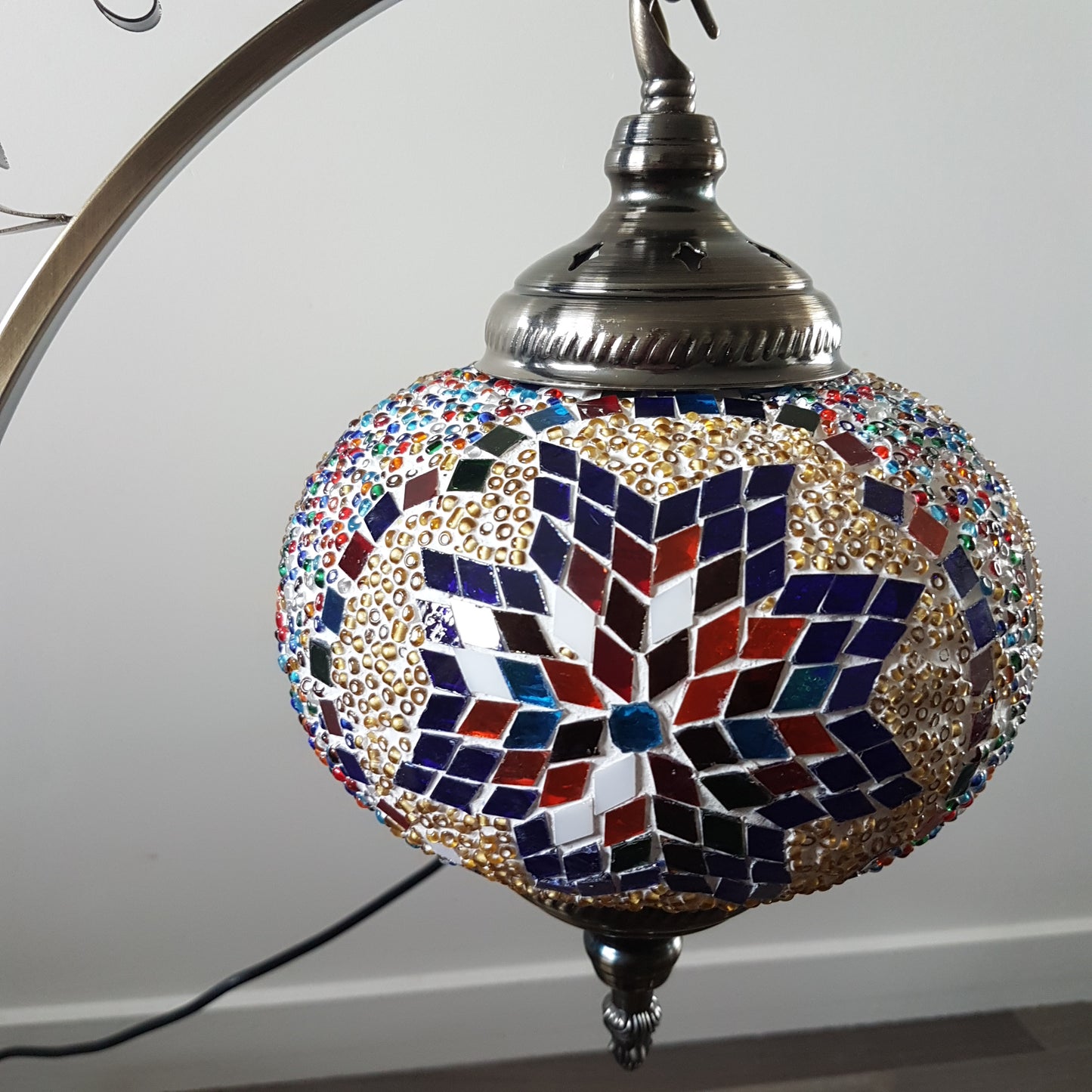 Turkish Mosaic Moon Lamp