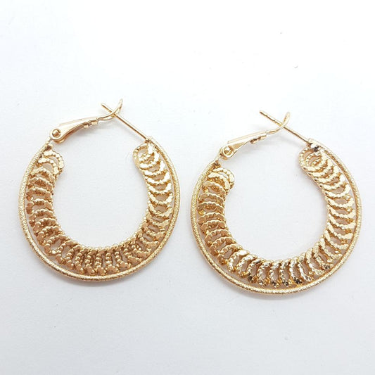 Light Copper Hoop Earrings