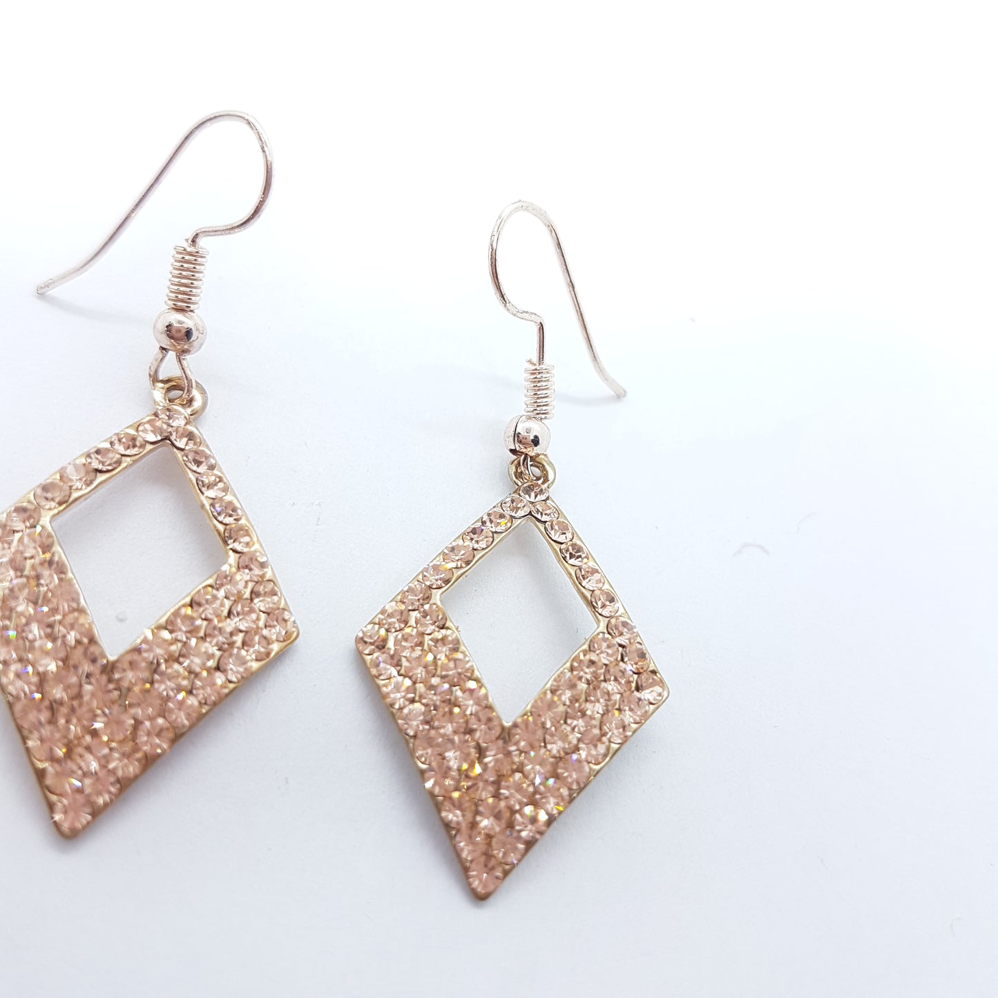 Rhinestone Diamond Drop Earrings