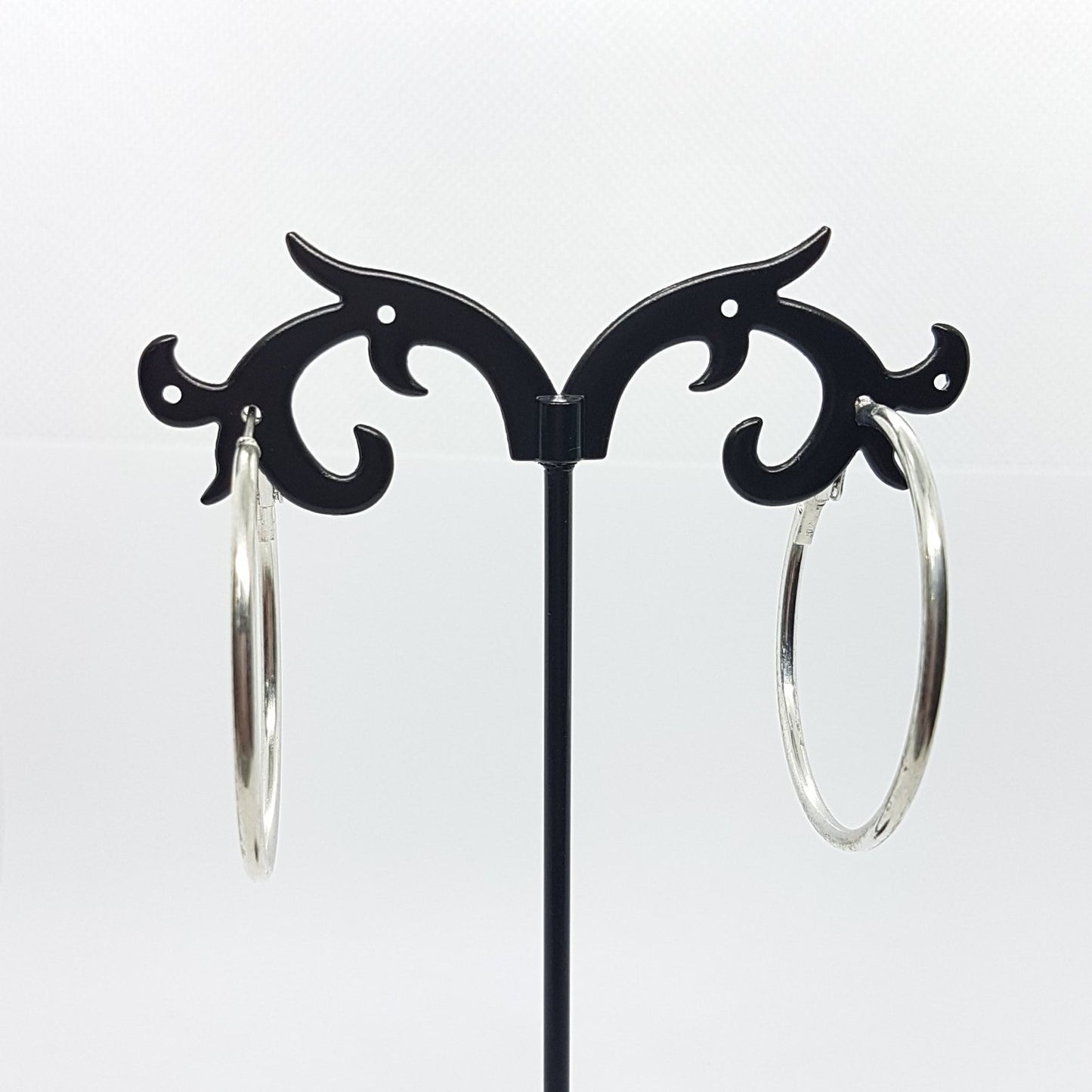 Silver Hoop Earrings