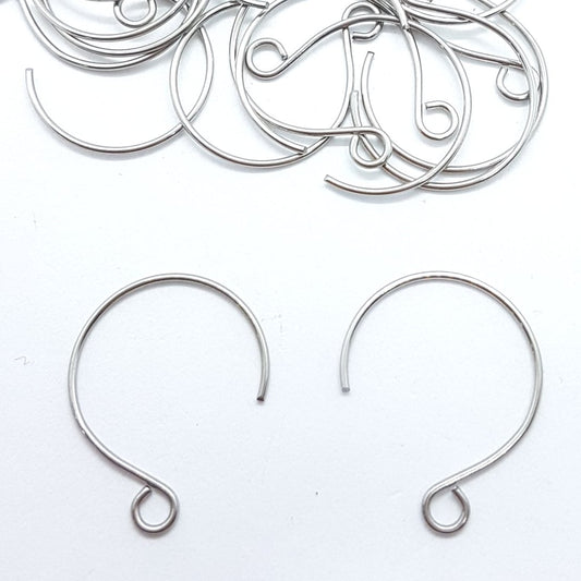 20pc Stainless Steel Earring Hooks