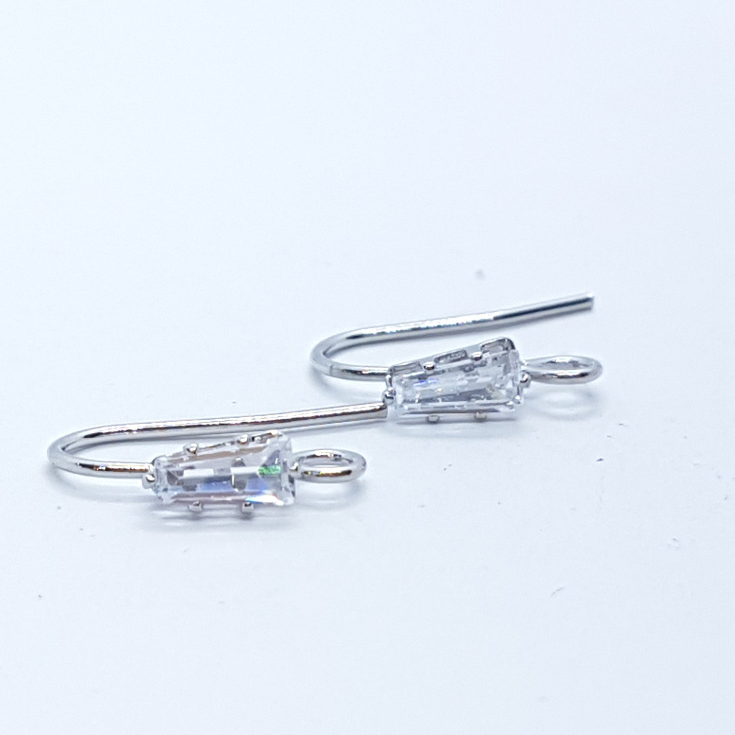 6pc Cubic Zirconia Earring Hooks