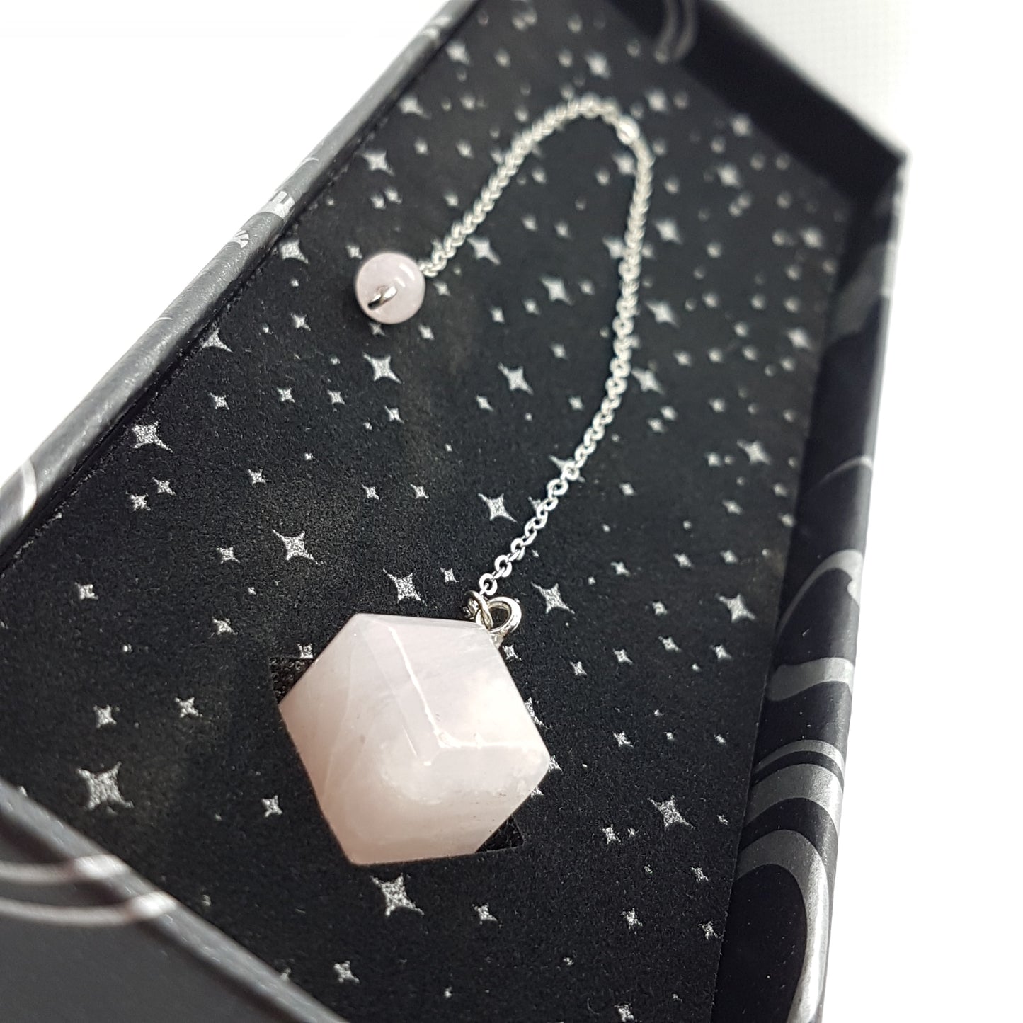 Rose Quartz Cube Pendulum