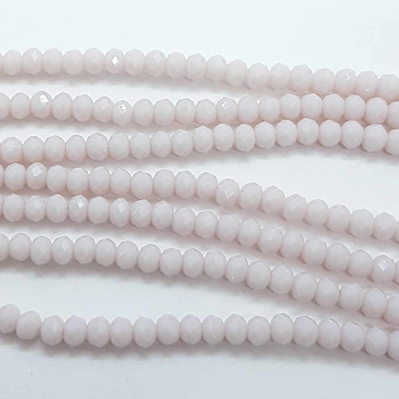 Lilac Crystal Rondelle Beads