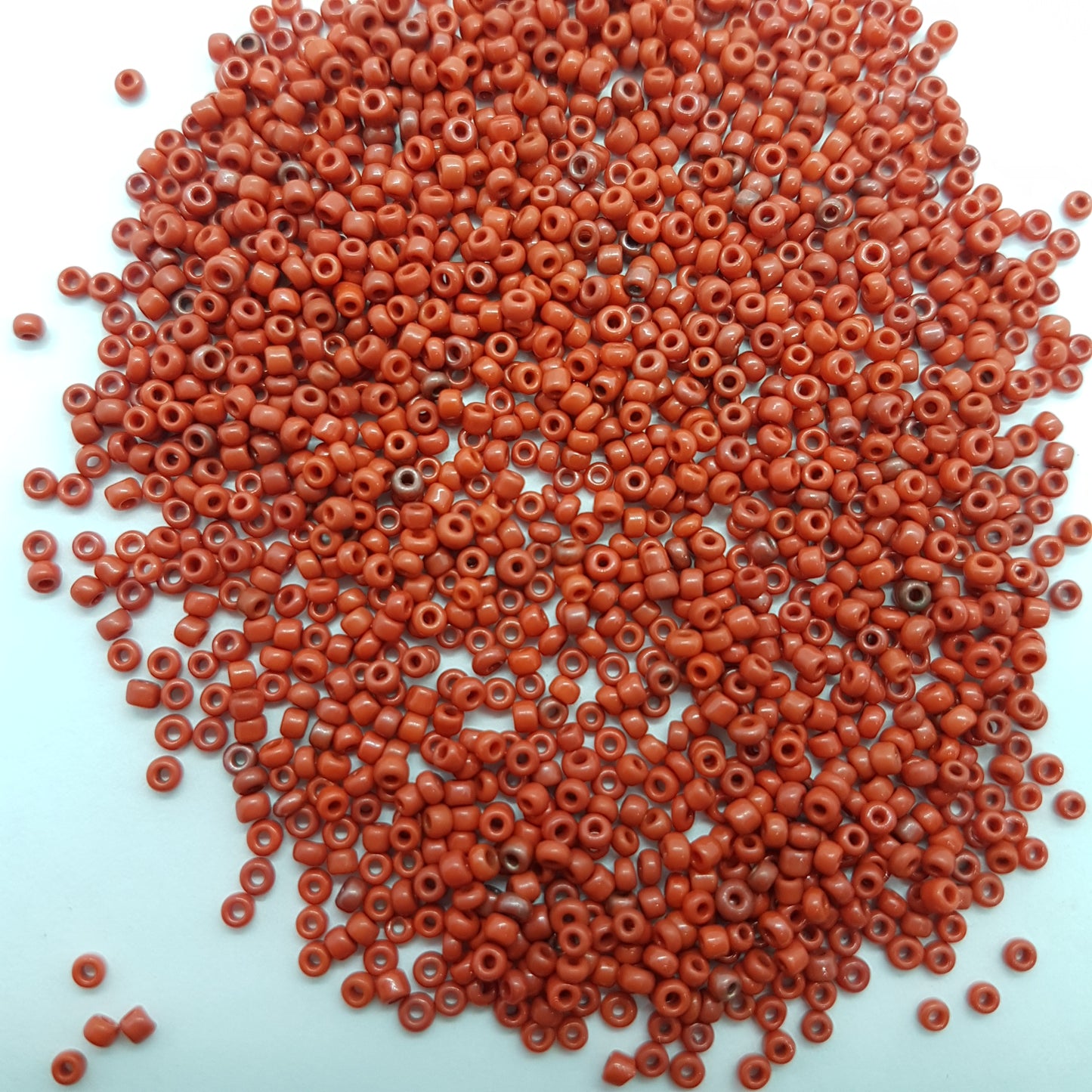 15g Red Round Seed Beads
