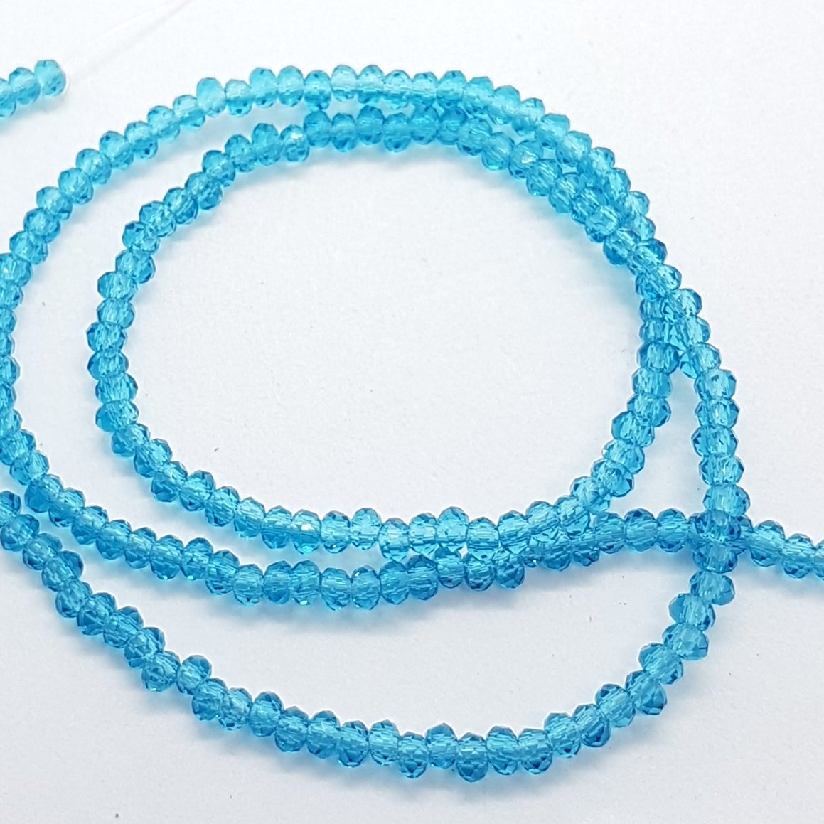 Tiny Crystal Rondelle Beads 1.5x2.5mm