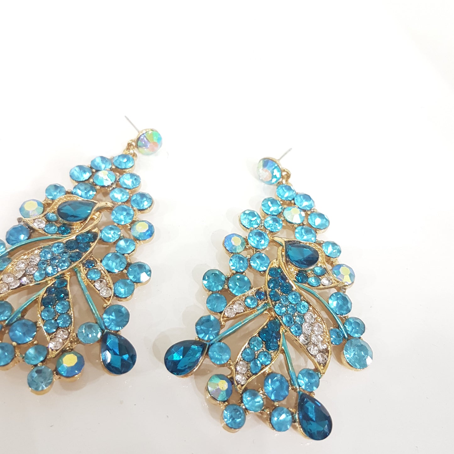 Blue Rhinestone Jewellery Set