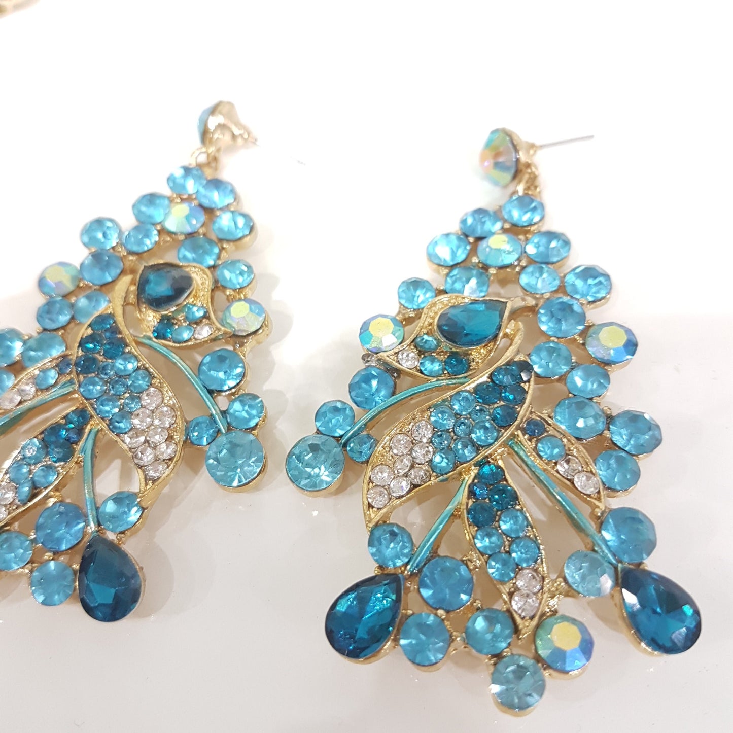 Blue Rhinestone Jewellery Set
