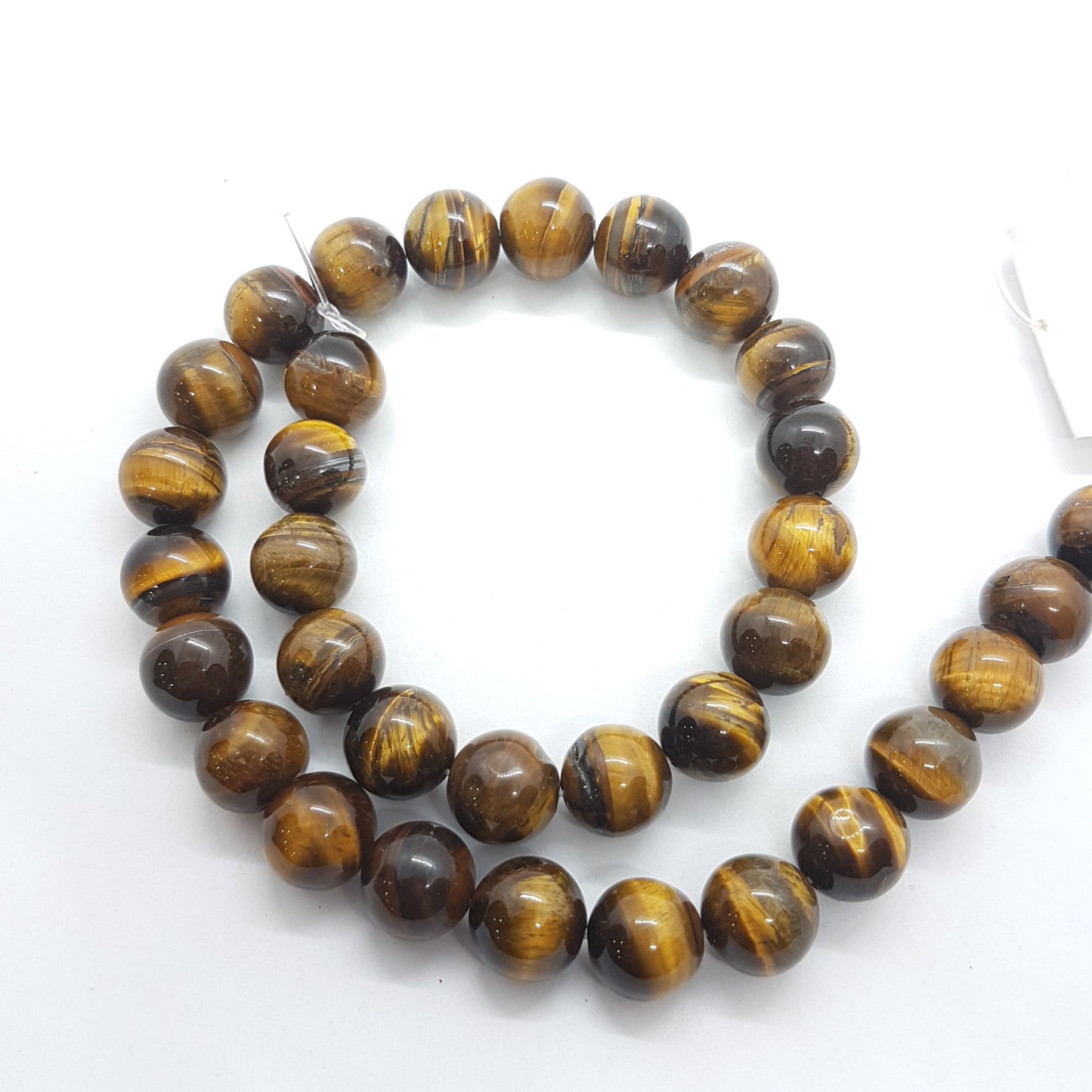 12mm Tiger's Eye Bead Strand