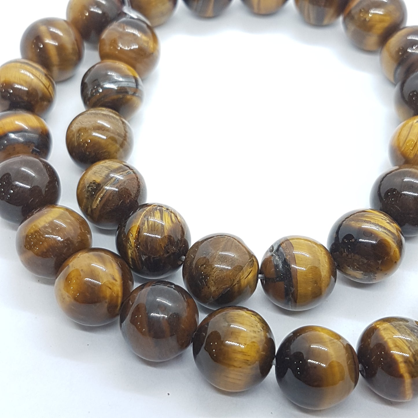 12mm Tiger's Eye Bead Strand