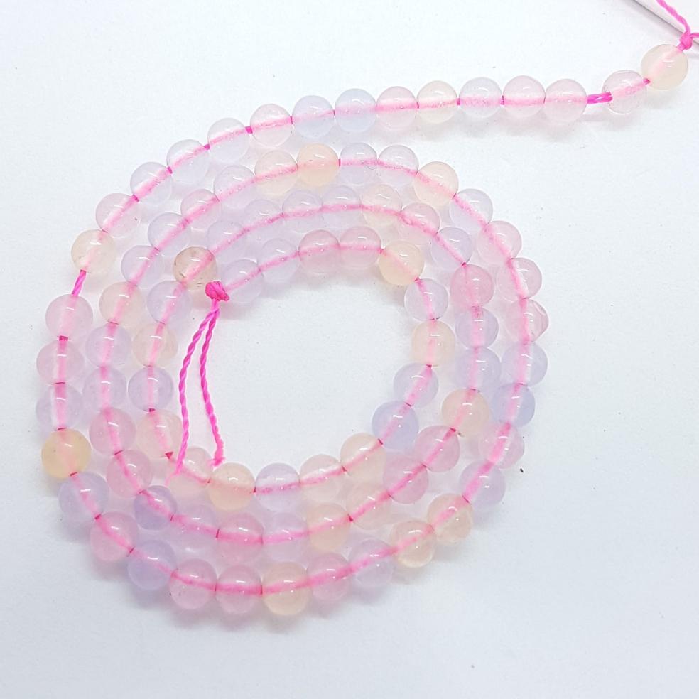 4mm Chalcedony Gemstone Beads