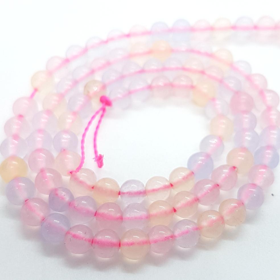 4mm Chalcedony Gemstone Beads