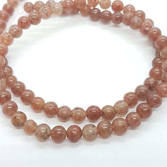 4mm Red Agate Gemstone Beads