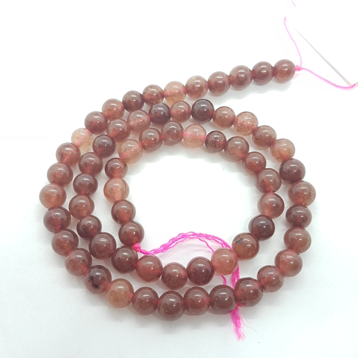 6mm Red Agate Gemstone Beads