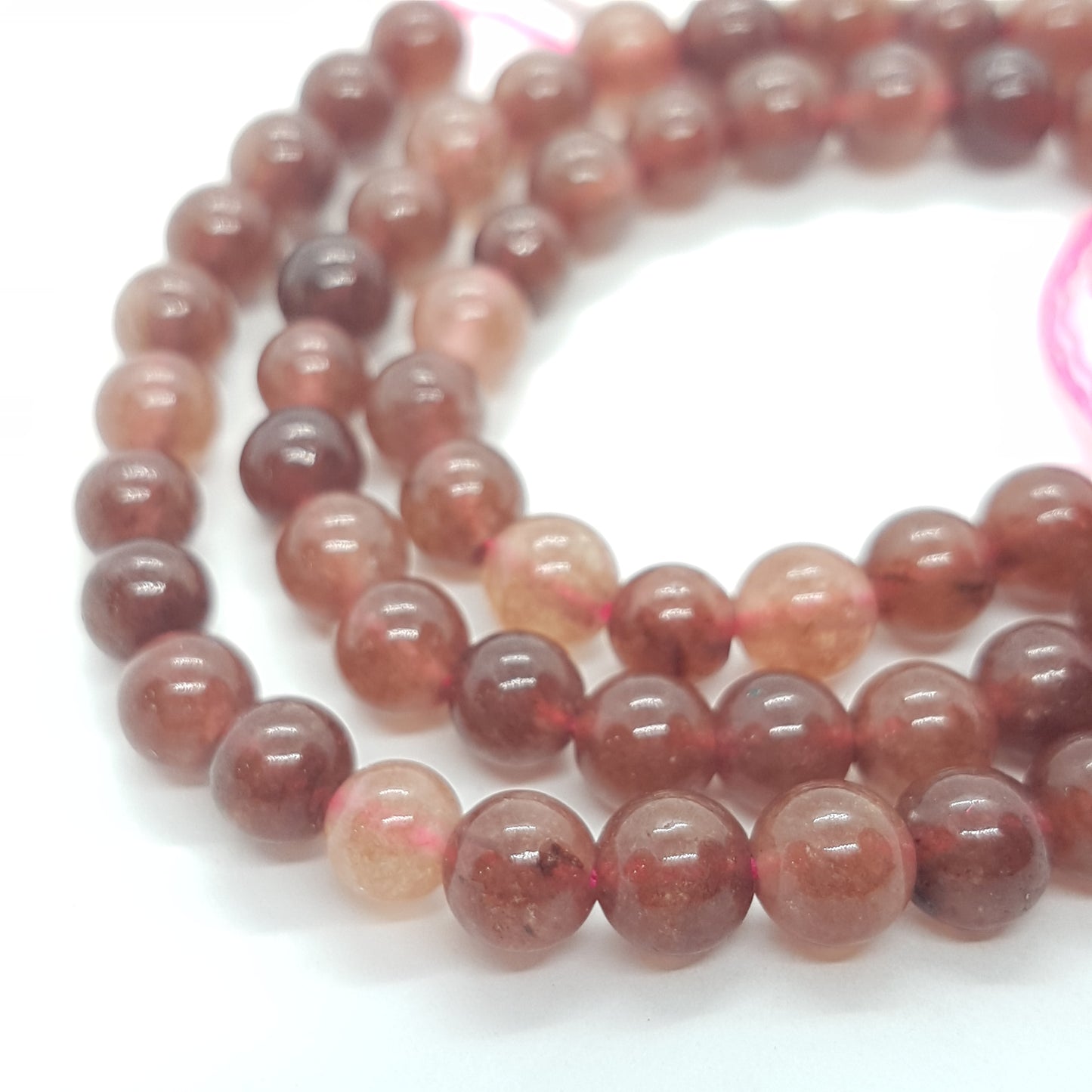 6mm Red Agate Gemstone Beads