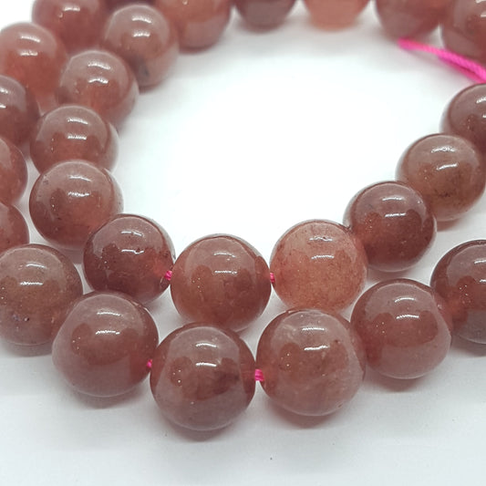 10mm Red Agate Gemstone Beads