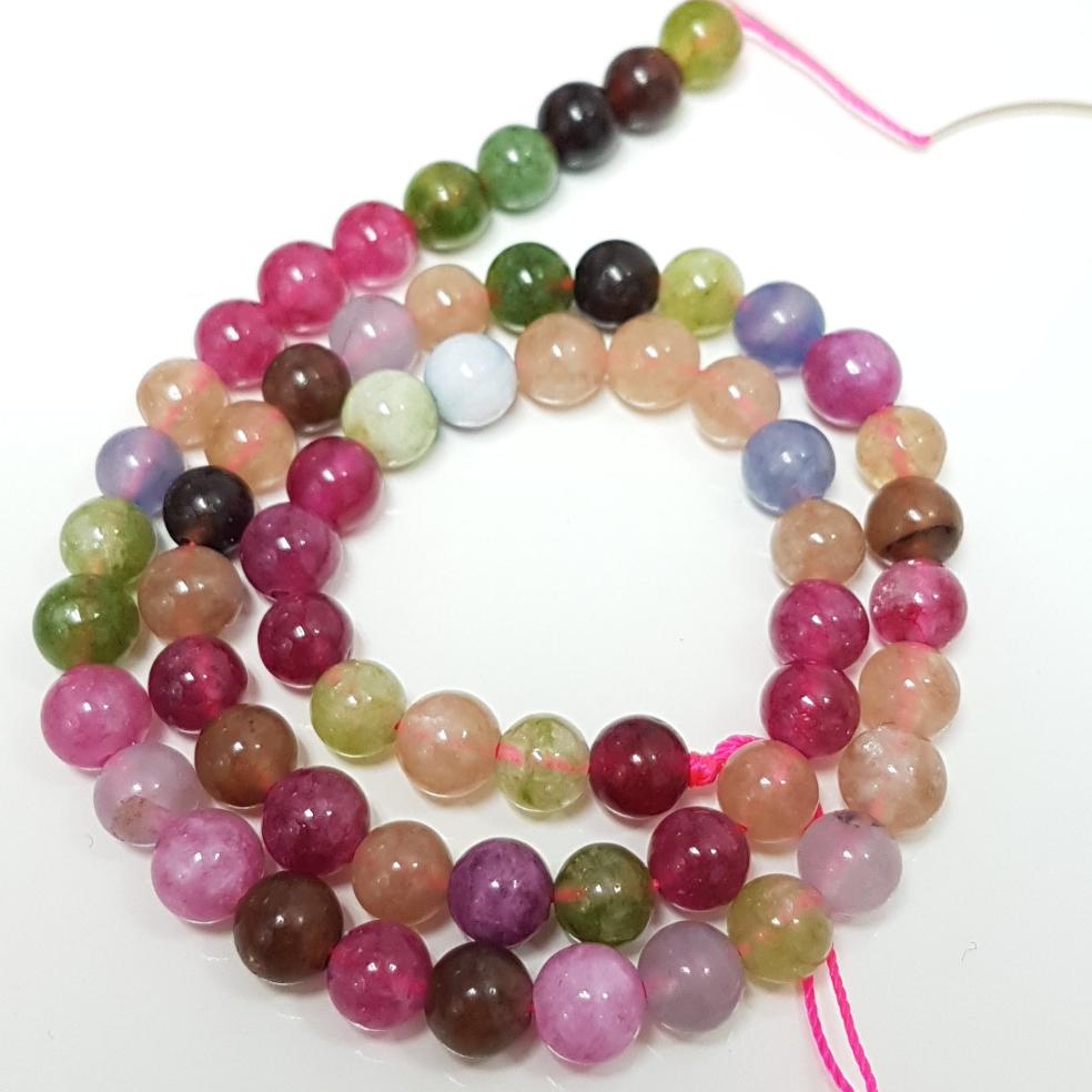 6mm Tourmaline Gemstone Beads