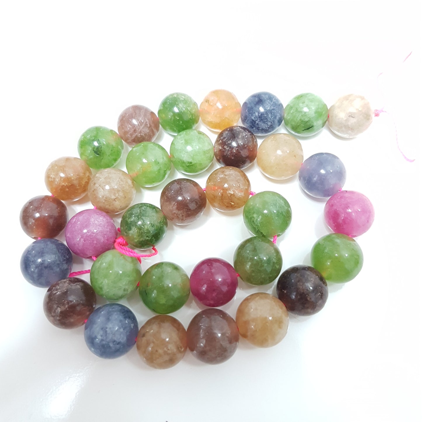 12mm Tourmaline Gemstone Beads