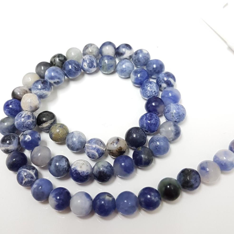 6mm Sodalite Gemstone Beads