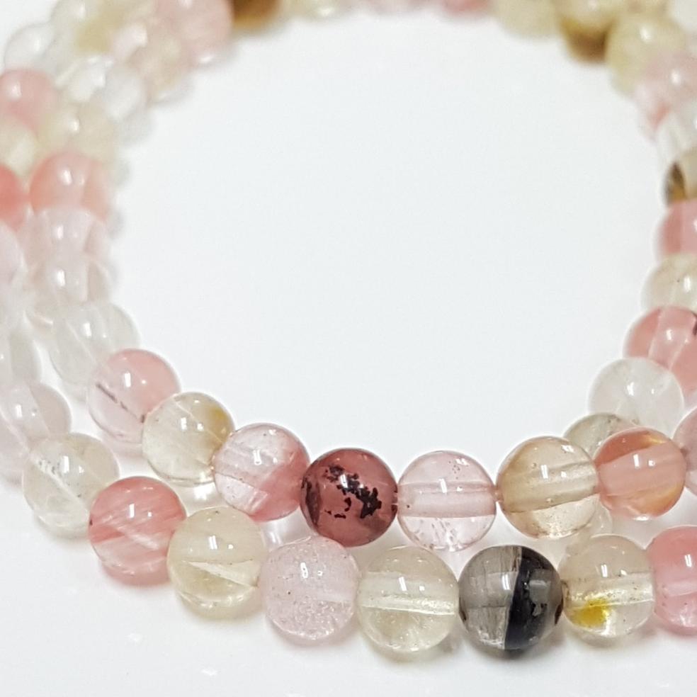 4mm Tigerskin Glass Beads